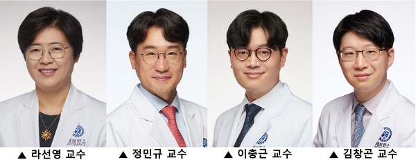 연세암병원 종양내과 라선영, 정민규, 이충근, 김창곤 교수 연구팀